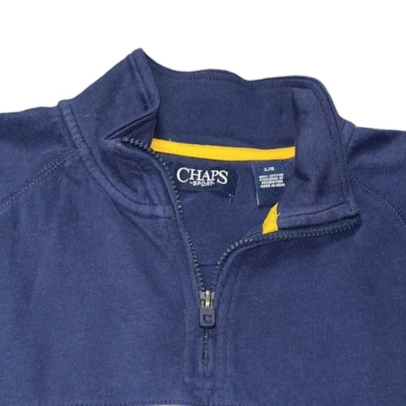 Chaps Men's Large long sleeved  1/4 zip pullover - Picture 6 of 9